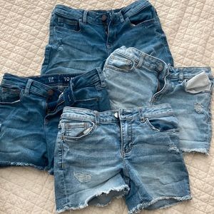 4 pairs Gap Girls midi shorts size 10